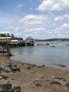 Lobster traps on wharf, Royalty Free Stock Photo