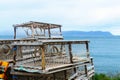 Lobster traps in White Point, Cape Breton Royalty Free Stock Photo