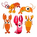 Lobster vector collection design