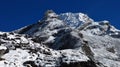 Lobuche East, climbing peak in Nepal Royalty Free Stock Photo