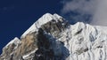 Lobuche East, mountain in the Everest Region Royalty Free Stock Photo