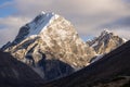 Lobuche east mountain peak in Everest region, Nepal Royalty Free Stock Photo