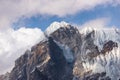 Lobuche east peak view from Dzongla village in Everest base camp trekking route, Himalaya mountains range in Nepal