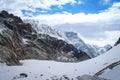 Lobuche mountain peak in Sagarmatha national park