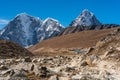 Lobuche village, small village in Everest base camp trekking route surrounded by Himalaya mountains range, Nepal