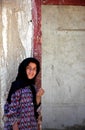 A local Afghan girl in the old city of Ghazni in Afghanistan