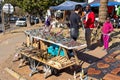 Local African craft markets at the National Arts Festival in Grahamstown in South Africa