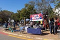 Local African craft markets at the National Arts Festival in Grahamstown in South Africa Royalty Free Stock Photo
