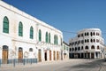 Local architecture street in central massawa old town eritrea