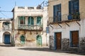 Local architecture street in central massawa old town eritrea