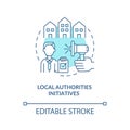 Local authorities initiatives concept icon Royalty Free Stock Photo