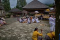 Local Balinese people performing their prayers in Pura Ulun Danu Beratan which is a major Hindu Shaivite temple in Bali