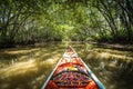 A local boat tour at Taloh Kapor Community, a coastal community with fertile mangrove forests in Pattani, Thailand Royalty Free Stock Photo