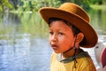 Local boy in the Amazon Rainforest, Manaos, Brazil Royalty Free Stock Photo