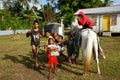 Local boys posing on Ofu island, Tonga