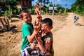 Local boys in a small community near Muang Sing, Laos