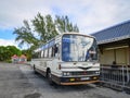 Local bus at Mahebourg station in Mauritius Royalty Free Stock Photo