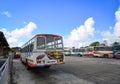 Local bus at Mahebourg station in Mauritius Royalty Free Stock Photo