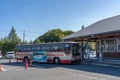 Local bus stops at Matsuo-Hachimantai Visitor Center. Hachimantai City