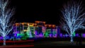 Local business in Meridian Idaho with many Christmas lights on display