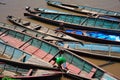 Local canoe are the only transportation on the Amazonian rivers of Peru.