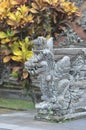 Local carved stone statues in Bali Asia Indonesia Royalty Free Stock Photo