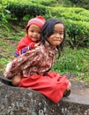 LOCAL CHILDREN AT SITU PATENGGANG IN INDONESIA Royalty Free Stock Photo