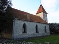 Local Church on Baagoe BÃÂ¥gÃÂ¸ Island Funen Fyn Denmark
