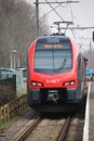 Local commuter type FLIRT running for R-NET between Gouda and Alphen aan den Rijn in the Netherlands