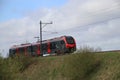 Local commuter type FLIRT running for R-NET between Gouda and Alphen aan den Rijn in the Netherlands