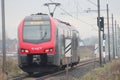 Local commuter type FLIRT running for R-NET between Gouda and Alphen aan den Rijn in the Netherlands