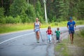 During of local competitions in Nordic walking devoted to the Day of Health