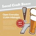 Local craft beers, open everyday promo banner