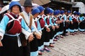 Local dancers in Lijiang Royalty Free Stock Photo