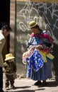 Local family - La Paz - Bolivia - South America