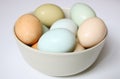 Local Farm Fresh Eggs in a Bowl Royalty Free Stock Photo