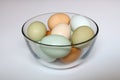 Local Farm Fresh Eggs in a Bowl Royalty Free Stock Photo