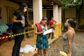 A local feeding Center in Planaltina, hands out food and clothing to the poor people of the community