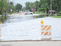 Local flooding hurricane debby Royalty Free Stock Photo