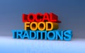 local food traditions on blue