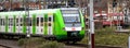 a local german passenger train panorama Royalty Free Stock Photo
