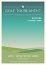 Local golf tournament poster Royalty Free Stock Photo