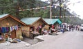 Local handicraft market at Yumthang Valley, Sikkim Royalty Free Stock Photo