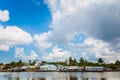 Local houses on Cua Can beach Vietnam Royalty Free Stock Photo