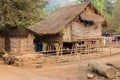 Local houses at Long Neck Karen ethnic hill-tribe guarded village, Royalty Free Stock Photo