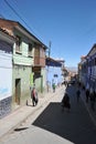 Local inhabitants on the city streets