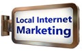 Local Internet Marketing on billboard background