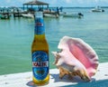 Local Kalik beer brewed by the Commonwealth Brewery in Nassau