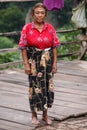 Local Lady in Tedim Town in Chin State, Myanmar