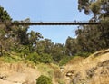 A Local Landmark, Spruce Street Suspension Bridge, in San Diego